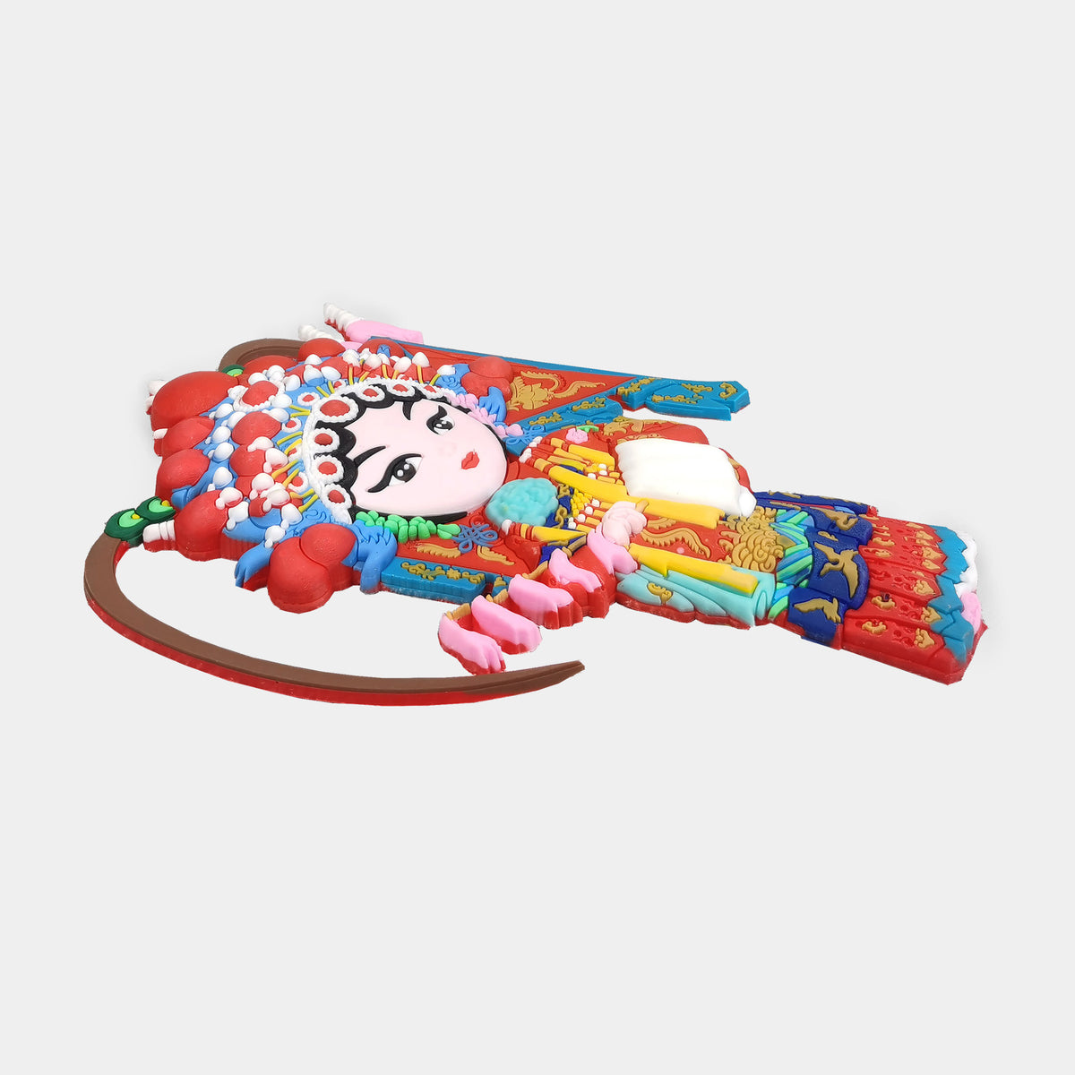 Chibi Chinese Peking Opera Character Magnet - Female General Fan Li Hua